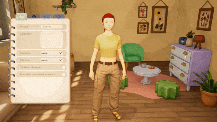 before after of the character editing room