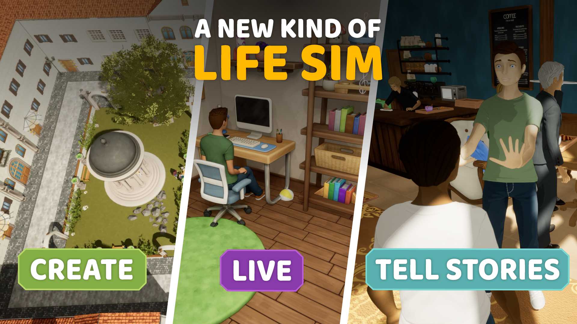 Un même monde, trois façons de jouer : notre vision du life sim